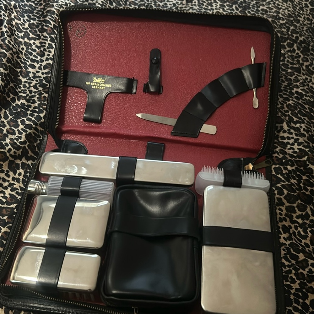 Vintage Chrome Griffon Germany Grooming Vanity Set